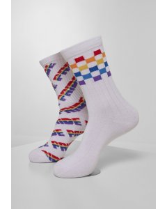 Skarpety // Urban classics Pride Racing Socks 2-Pack multicolor