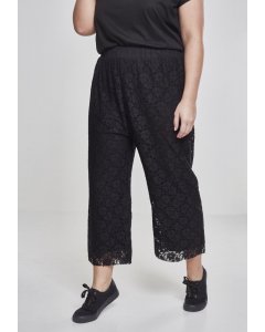 Spodnie // Urban classics Ladies Laces Culotte black