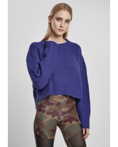 Damski sweter // Urban classics Ladies Wide Oversize Sweater bluepurple