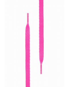 TUBELACES / White Flat neonpink