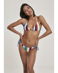 Stroje kąpielowe damskie // Urban Classics Ladies Stripe Bikini multicolor