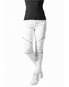 Spodnie // Urban classics Ladies Stretch Biker Pants white