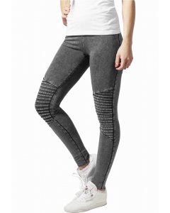 Spodnie // Urban classics Ladies Denim Jersey Leggings darkgrey