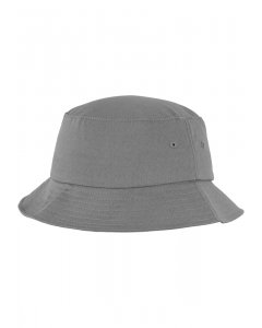 Kapelusz // Flexfit Flexfit Cotton Twill Bucket Hat grey