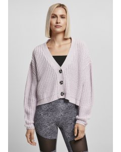 Damska bluza cardigan // Urban Classics Ladies Oversized Cardigan softlilac