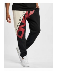 Męskie spodnie dresowe // Dangerous DNGRS / Pivot Sweatpants black/offwhite/red