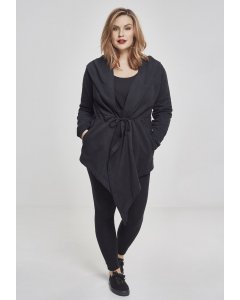 Damska bluza cardigan // Urban classics Ladies Hooded Sweat Cardigan black