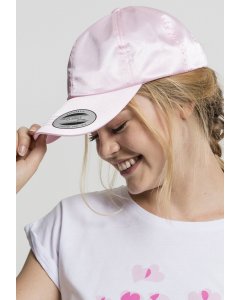 Czapka z daszkiem // Flexfit Low Profile Satin Cap light pink