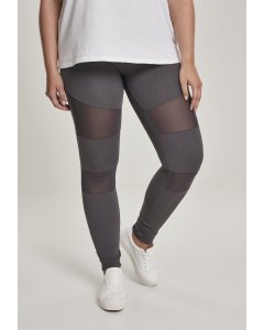 Legginsy // Urban classics Ladies Tech Mesh Leggings dark grey