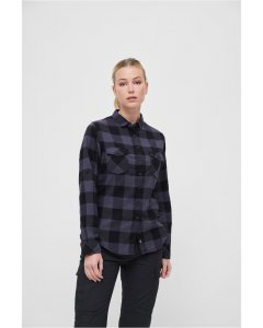 Koszula damska // Brandit Amy Flanell Shirt GIRLS black/grey