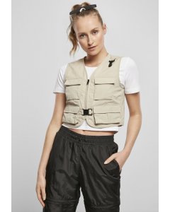 Damski bezrękawnik // Urban classics Ladies Short Tactical Vest concrete