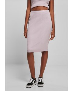 Spódnica damska // Urban Classics / Ladies Rib Knit Midi Skirt lilac
