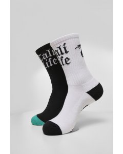 Skarpety // Cayler & Sons Cali Life Socks 2-Pack black/white