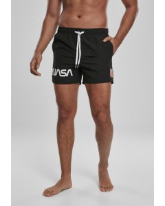 Szorty // Mister Tee NASA Worm Logo Swim Shorts black