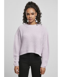 Damski pulower // Urban classics Ladies Wide Oversize Sweater softlilac