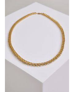 Urban Classics / Necklace With Stones gold