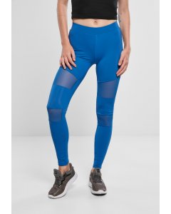Legginsy // Urban classics  Ladies Tech Mesh Leggings sporty blue