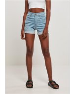 Szorty // Urban Classics Ladies Organic Stretch Denim 5 Pocket Shorts clearblue bleached