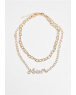 Naszyjnik // Urban Classics Diamond Zodiac Golden Necklace aries