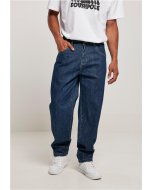 Spodnie jeansowe // Southpole Spray Logo Denim darkblue washed