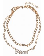 Naszyjnik // Urban Classics Diamond Zodiac Golden Necklace pisces