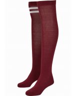 Skarpety // Urban classics Ladies College Socks 2-Pack burgundy