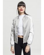 Urban Classics / Ladies 3-Tone Souvenir Jacket silver/offwhite/blk