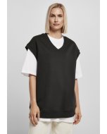 Damski bezrękawnik // Urban Classics Ladies Oversized Sweat Slipover black