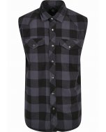Brandit / Checkshirt Sleeveless black/grey