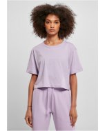 Damska bluzka z krótkim rękawem // Urban Classics Ladies Short Oversized Tee lilac