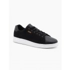 Men's combined material sneakers shoes - black V2 OM-FOCS-0108
