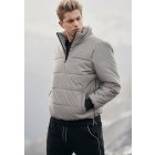 Męska kurtka zimowa // Urban Classics Reflective Pullover Jacket silver