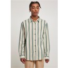 Urban Classics / Striped Shirt greenlancer/softseagrass