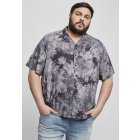Koszula męska // Urban classics Tye Dye Viscose Resort Shirt dark