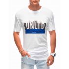 Men's printed t-shirt S1897 - white