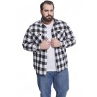 Koszula męska // Urban Classics Checked Flanell Shirt blk/wht