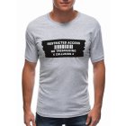 Men's printed t-shirt S1465 - grey