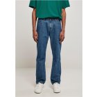 Spodnie jeansowe // Urban Classics Organic Straight Leg Denim mid indigo washed