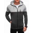Men's zip-up sweatshirt B1613 - dark grey