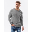 Men's plain sweatshirt B978 - grey melange