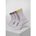 Skarpety // Urban classics Short Sporty Logo Socks Coloured Cuff 4-Pack multicolor
