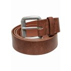 Pasek męski // Urban Classics / Synthetic Leather Thorn Buckle Casual Belt brown