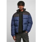 Urban Classics / AOP Retro Puffer Jacket darkblue damast aop
