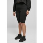 Szorty // Urban classics  Ladies High Waist Branded Cycle Shorts black/black