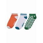 Skarpety // Urban Classics / Sneaker Socks Checks 3-Pack orange/green/teal