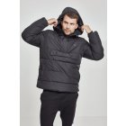 Męska kurtka zimowa // Urban Classics Pull Over Puffer Jacket black