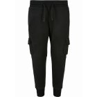 Spodnie dresowe dziecięce // Urban classics Boys Fitted Cargo Sweatpants black