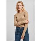 Damski sweter // Urban Classics / Ladies Short Rib Knit Twisted Back Sweater uni