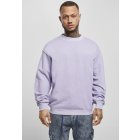 Męska bluzka z długim rękawem // Urban Classics Pigment Dyed Pocket Longsleeve lavender