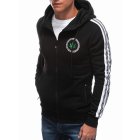 Men's hoodie B1512 - black/green